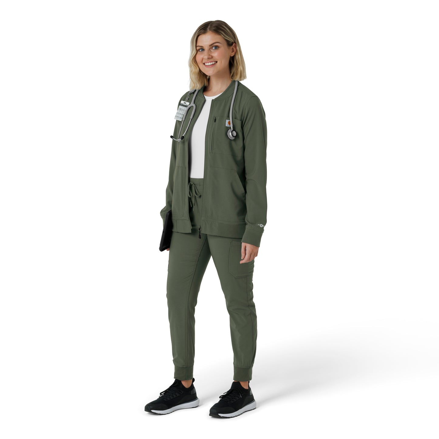 Force Cross-Flex C82410 Women's Lightweight Scrub Jacket Olive