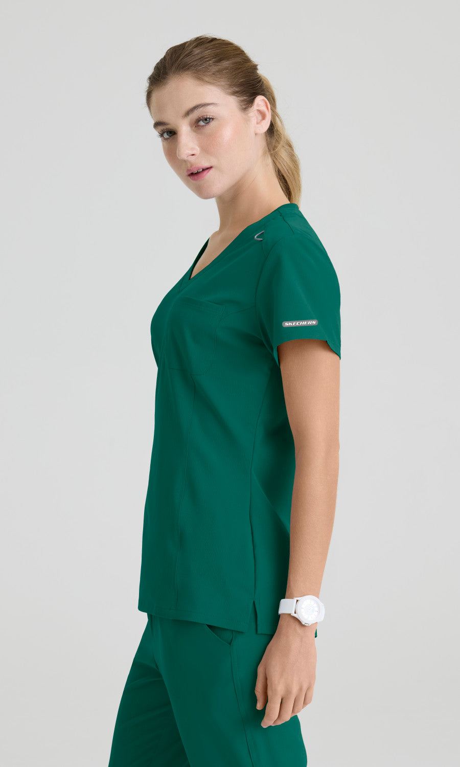 Skechers SKT147 Dignity Scrub Top Hunter Green
