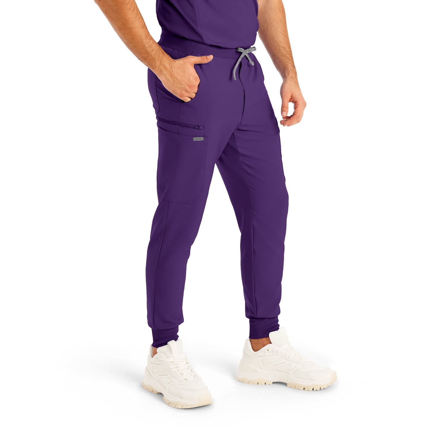 Forward LB409 Men's Jogger Scrub Pants Eggplant Image