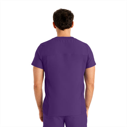 Forward LT110 Men's 4 Pocket V Neck Scrub Top Eggplant Image