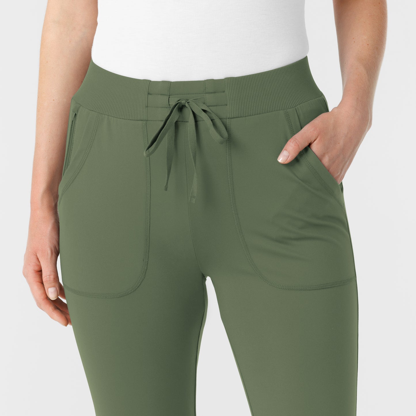 RENEW Knit 5259 Women's Track Scrub Pants Olive