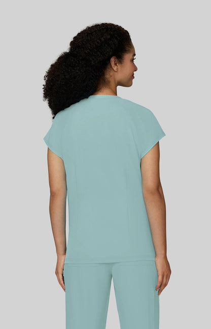 Cureology Reese Women's 2-Pocket Scrub Top Sage
