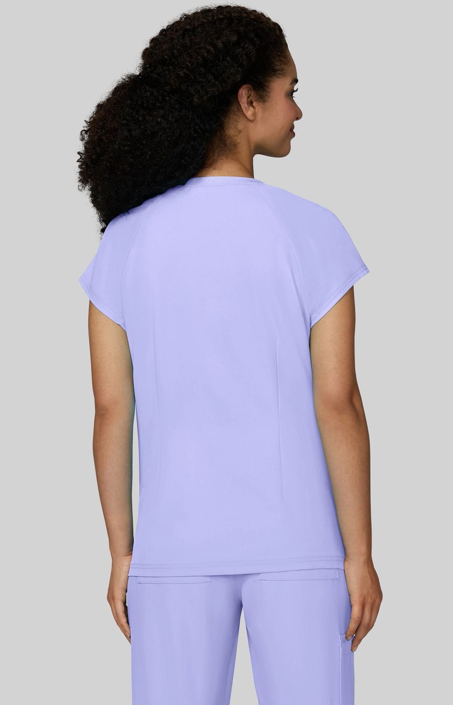 Cureology Reese Women's 2-Pocket Scrub Top Digital Lavender