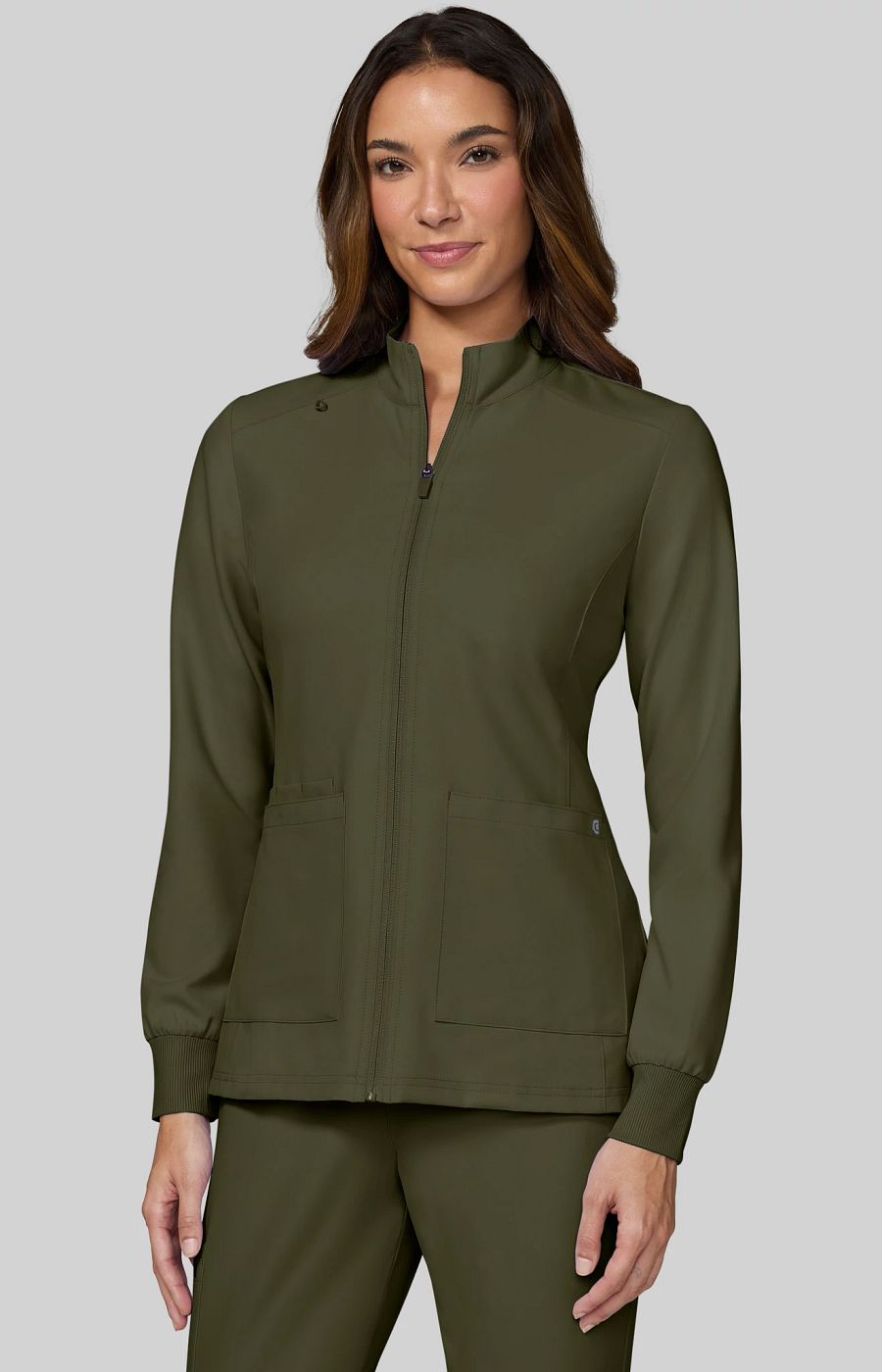 Cureology Geneses Women's 2-Pocket Jacket Olive Green