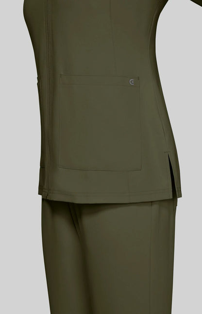 Cureology Geneses Women's 2-Pocket Jacket Olive Green