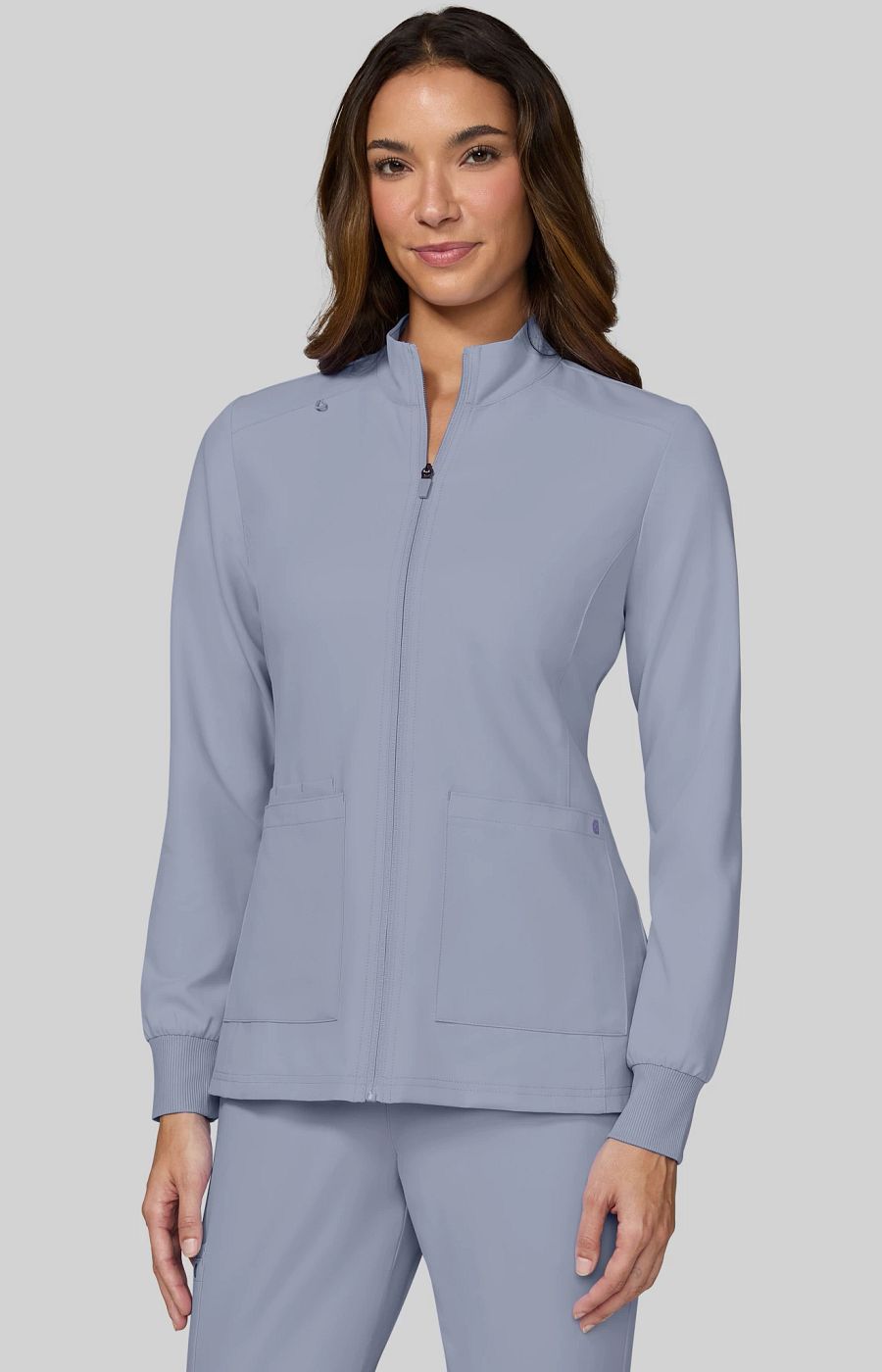 Cureology Geneses Women's 2-Pocket Jacket Platinum Grey