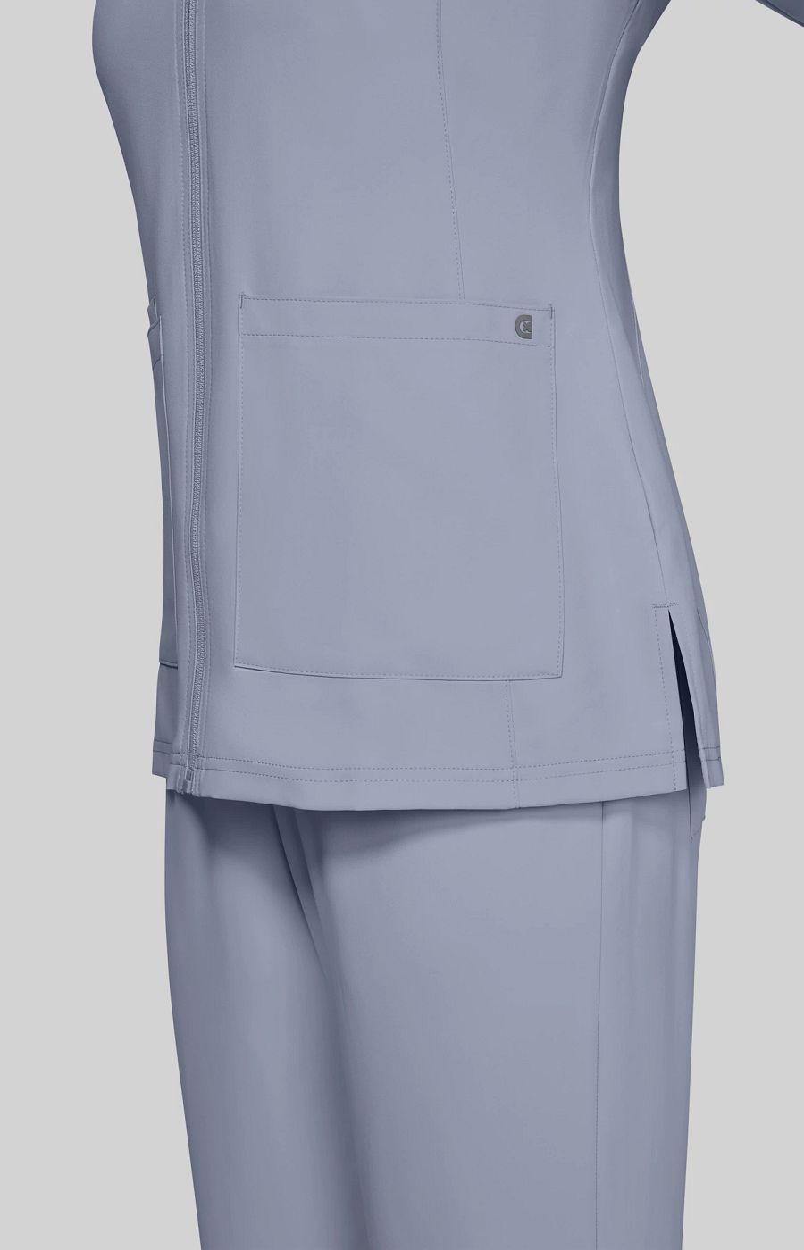 Cureology Geneses Women's 2-Pocket Jacket Platinum Grey