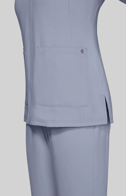 Cureology Geneses Women's 2-Pocket Jacket Platinum Grey
