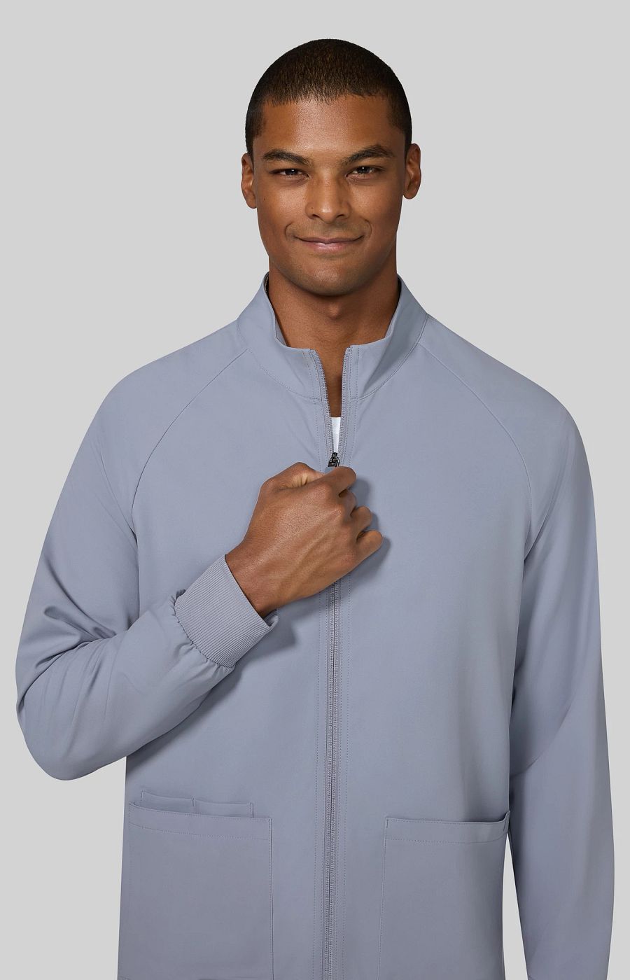 Cureology Alpha Men's 3-Pocket Jacket Platinum Grey