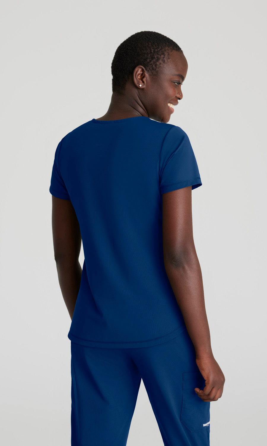 Skechers Slip-Ins Knits SKT220 Serene Knit Scrub Top Navy