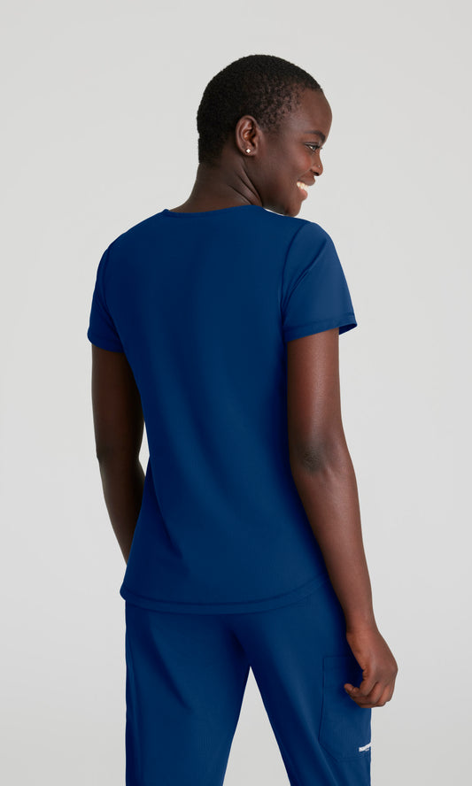 Skechers Slip-Ins Knits SKT220 Serene Knit Scrub Top Navy