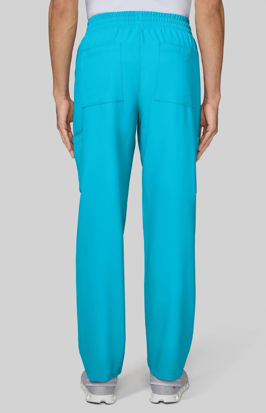 Cureology Neuro Men's 6-Pocket Cargo-Style Scrub Pants Electric Blue