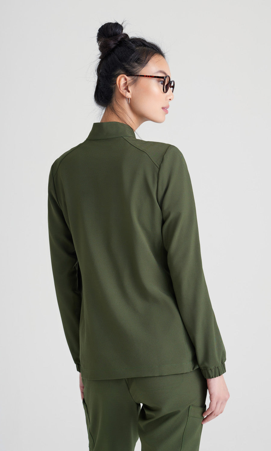 Grey's Anatomy Evolve GSSW886 Virtue Scrub Jacket Fern