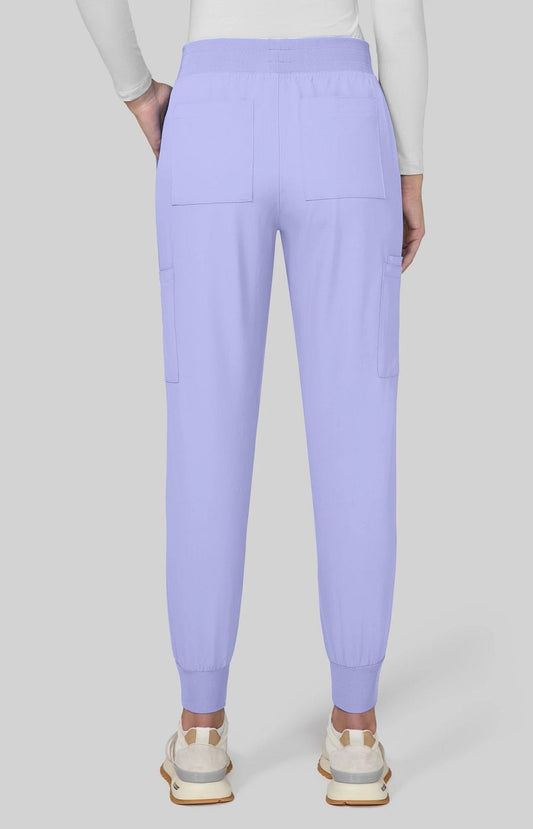 Cureology x koi Pulse Women's 9-Pocket Jogger Style Scrub Pant Digital Lavender