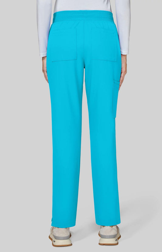 Cureology x koi Atria Women's 7-Pocket Scrub Pant Electric Blue