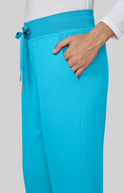 Cureology x koi Atria Women's 7-Pocket Scrub Pant Electric Blue