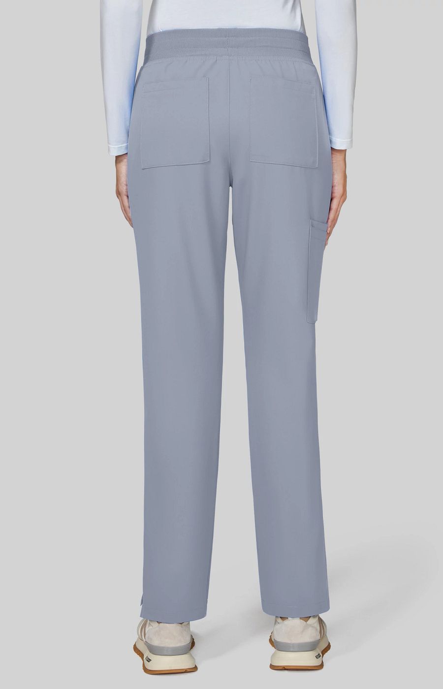 Cureology x koi Atria Women's 7-Pocket Scrub Pant Platinum Grey
