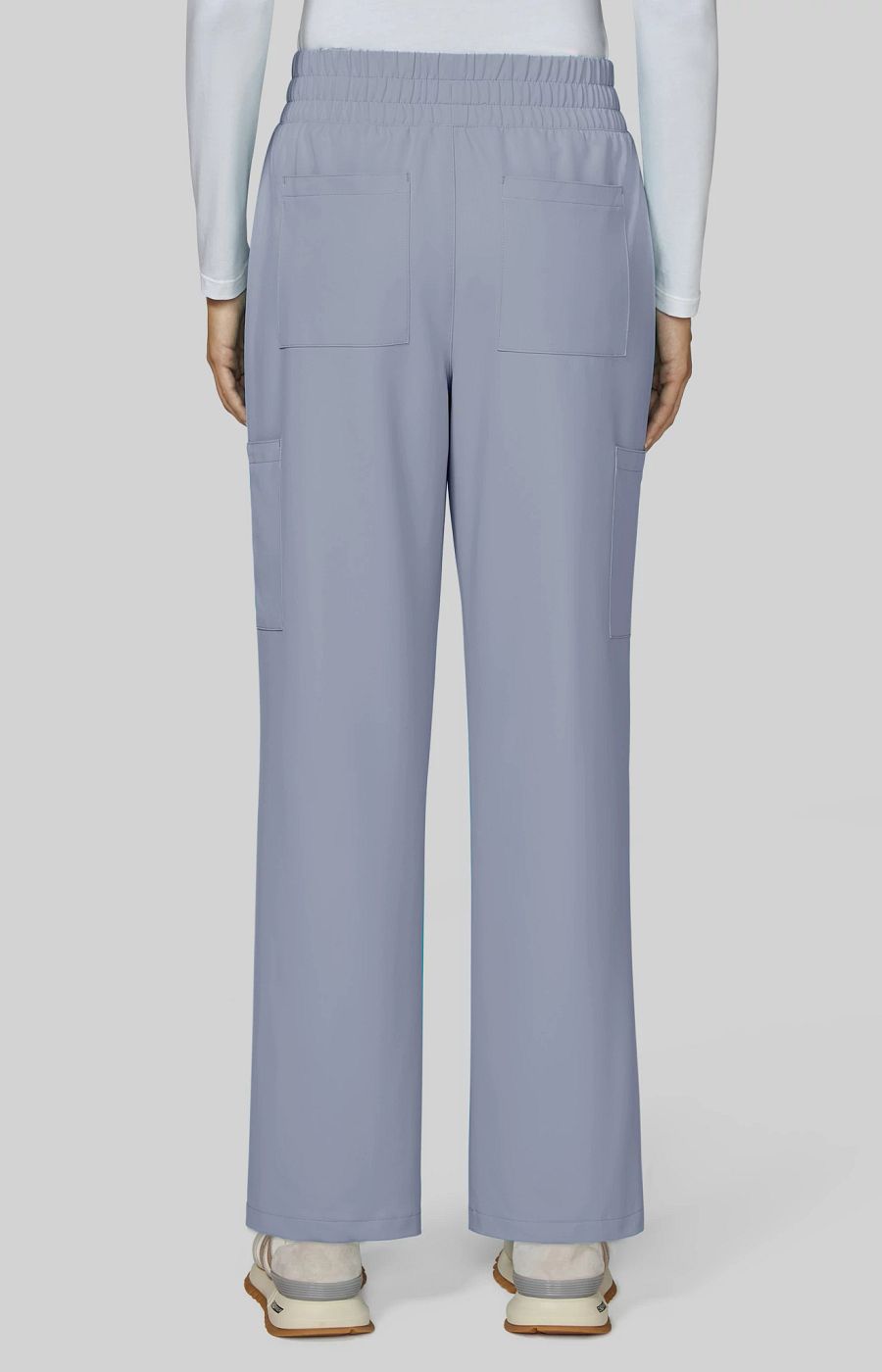 Cureology Saylor Women's 8-Pocket Pant Platinum Grey
