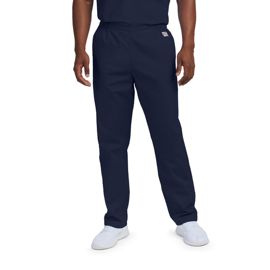 Scrub Zone LB411 Unisex No Pocket Flex Waist Scrub Pants Navy Image