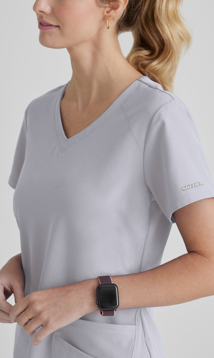 Skechers SK101 Breeze Scrub Top Moonstruck