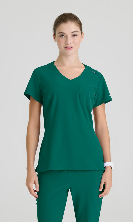 Skechers SKT147 Dignity Scrub Top Hunter Green