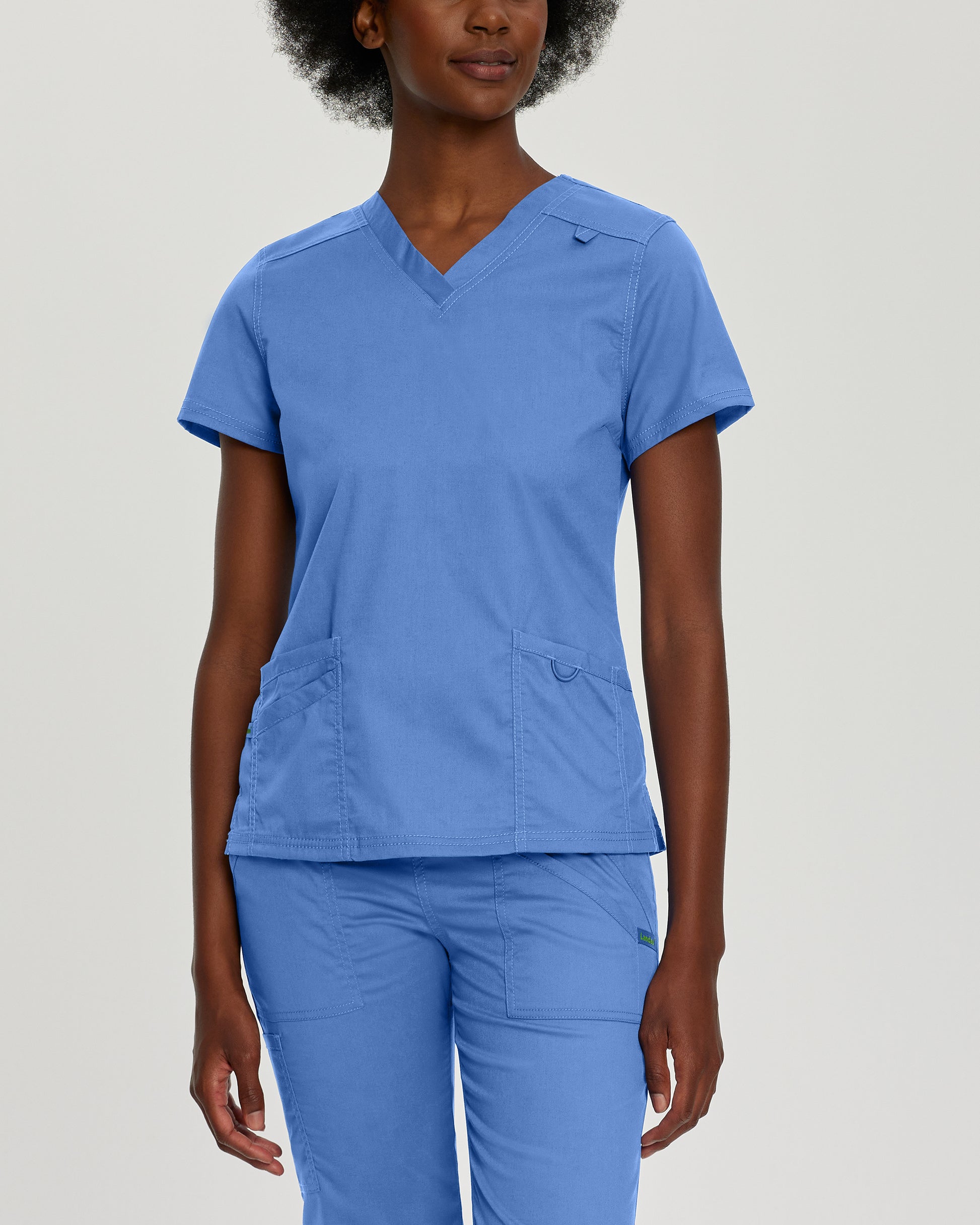 ProFlex 4160 Women's 3 Pocket V Neck Scrub Top Ceil Image