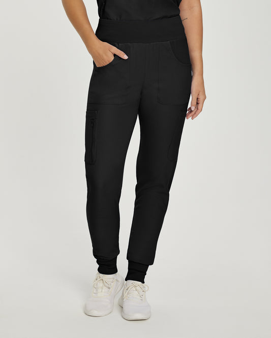 Forward LB401 Women's Jogger Scrub Pants Black Image