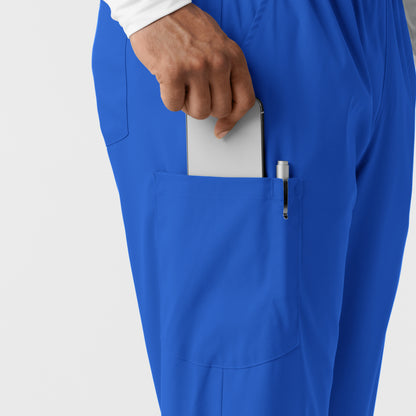 Boundless 5051 Unisex Straight Leg Scrub Pants Royal Model Image Alternate | Wink