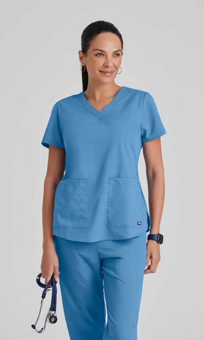 Grey's Anatomy 71166 Aubrey Scrub Top Ciel Blue