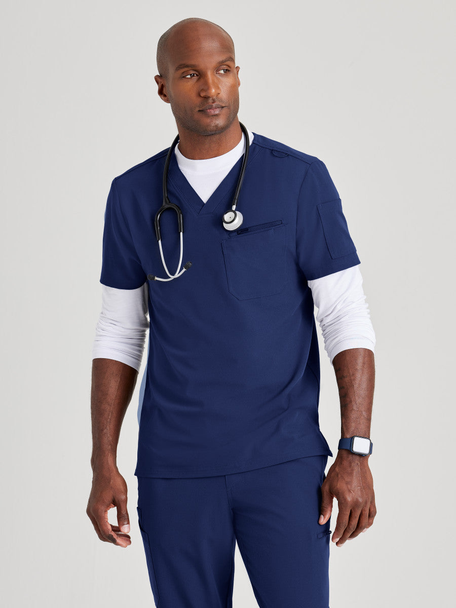 Barco Unify BUT153 Rally Scrub Top Indigo