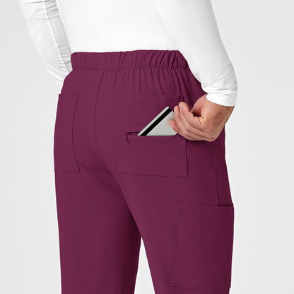 RENEW 5034 Men's Jogger Scrub Pants Wine Model Image Alternate | Wink