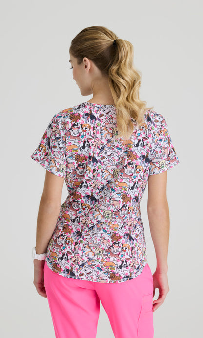 Skechers SKT021 Women's Essence Top in Central Park by Barco Model Image Back