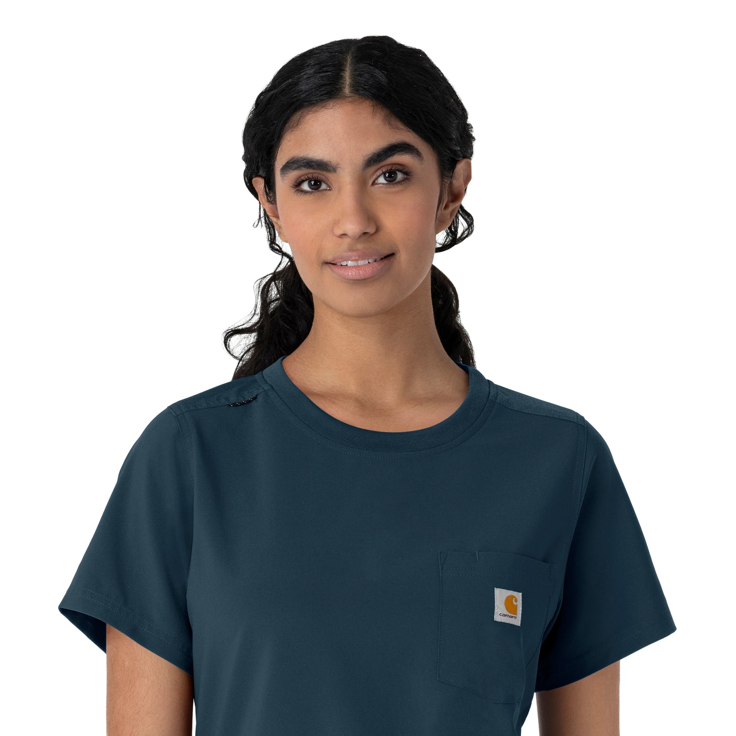 Force Cross-Flex C13510 Women's Crew Neck Scrub Top Navy