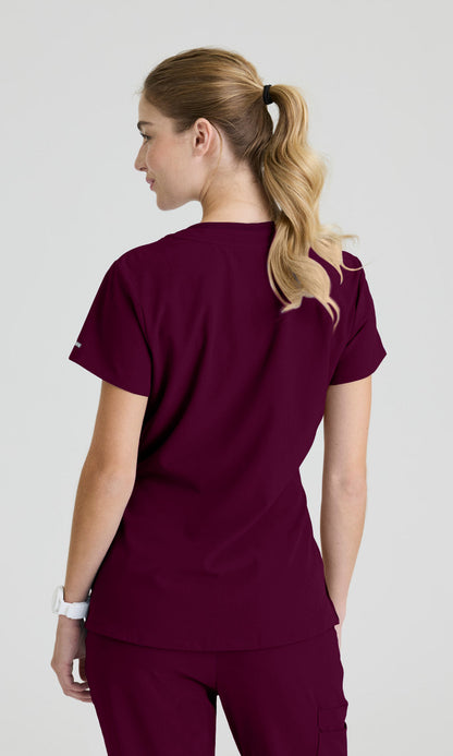 Skechers SKT147 Dignity Scrub Top Wine