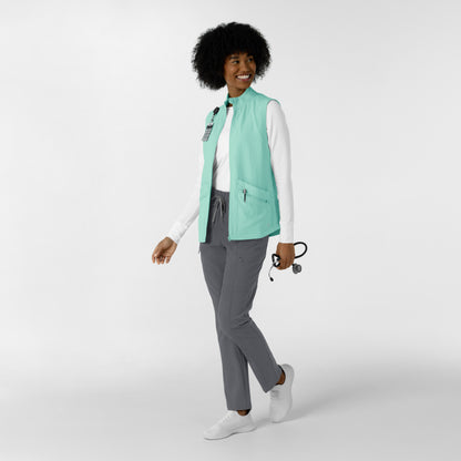 Layers 8214 Women's Everything Everywhere Scrub Vest Aruba Blue