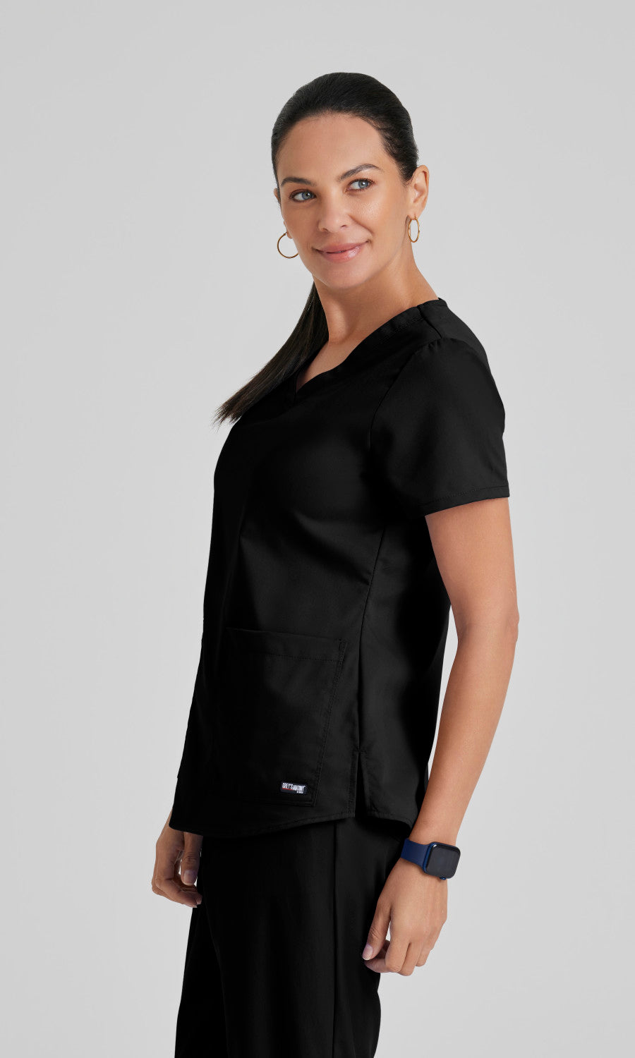 Grey's Anatomy 71166 Aubrey Scrub Top Black