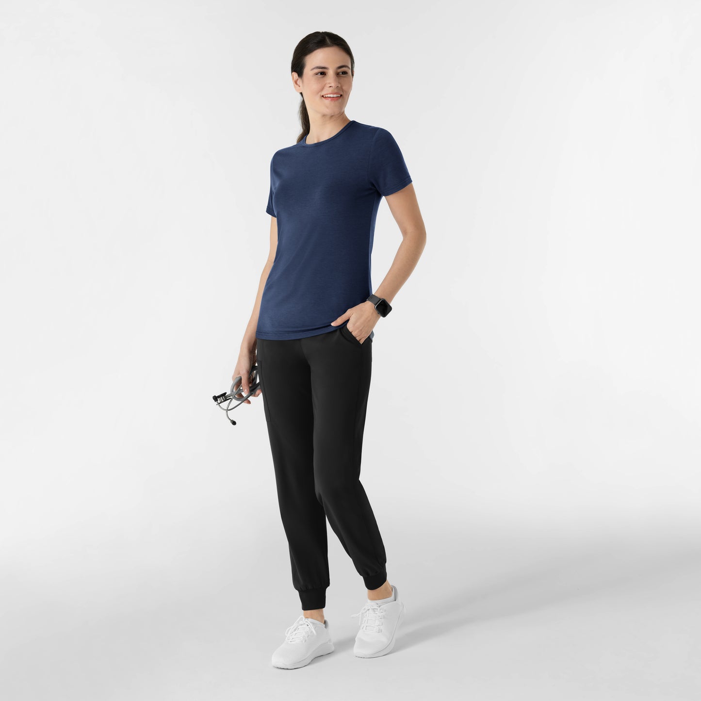 Layers 2290 Women's Short Sleeve Essential Tee Navy