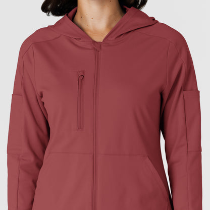 RENEW Knit 8159 Women’s Zip Hoodie Ruby