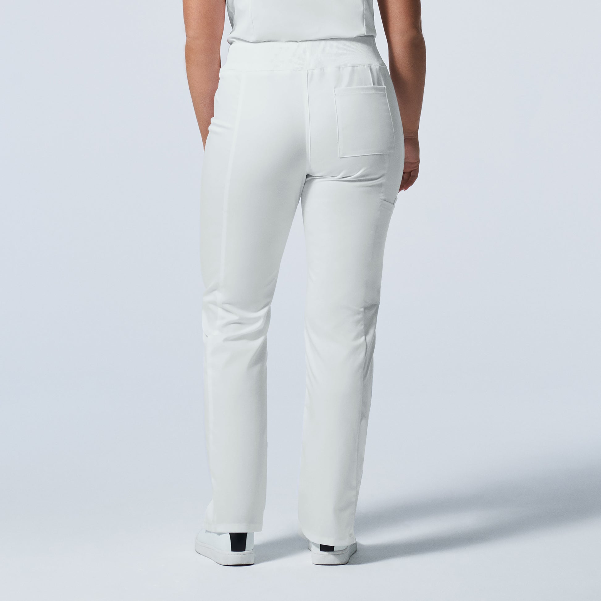 ProFlex LB405 Women's Cargo Scrub Pants White Image