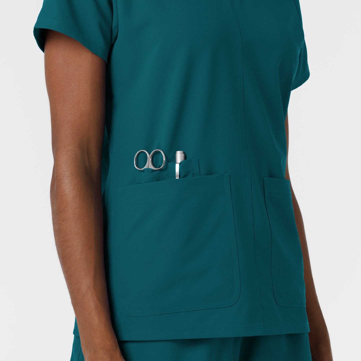 NURTUR 6180 Women's V-Neck Scrub Top Caribbean