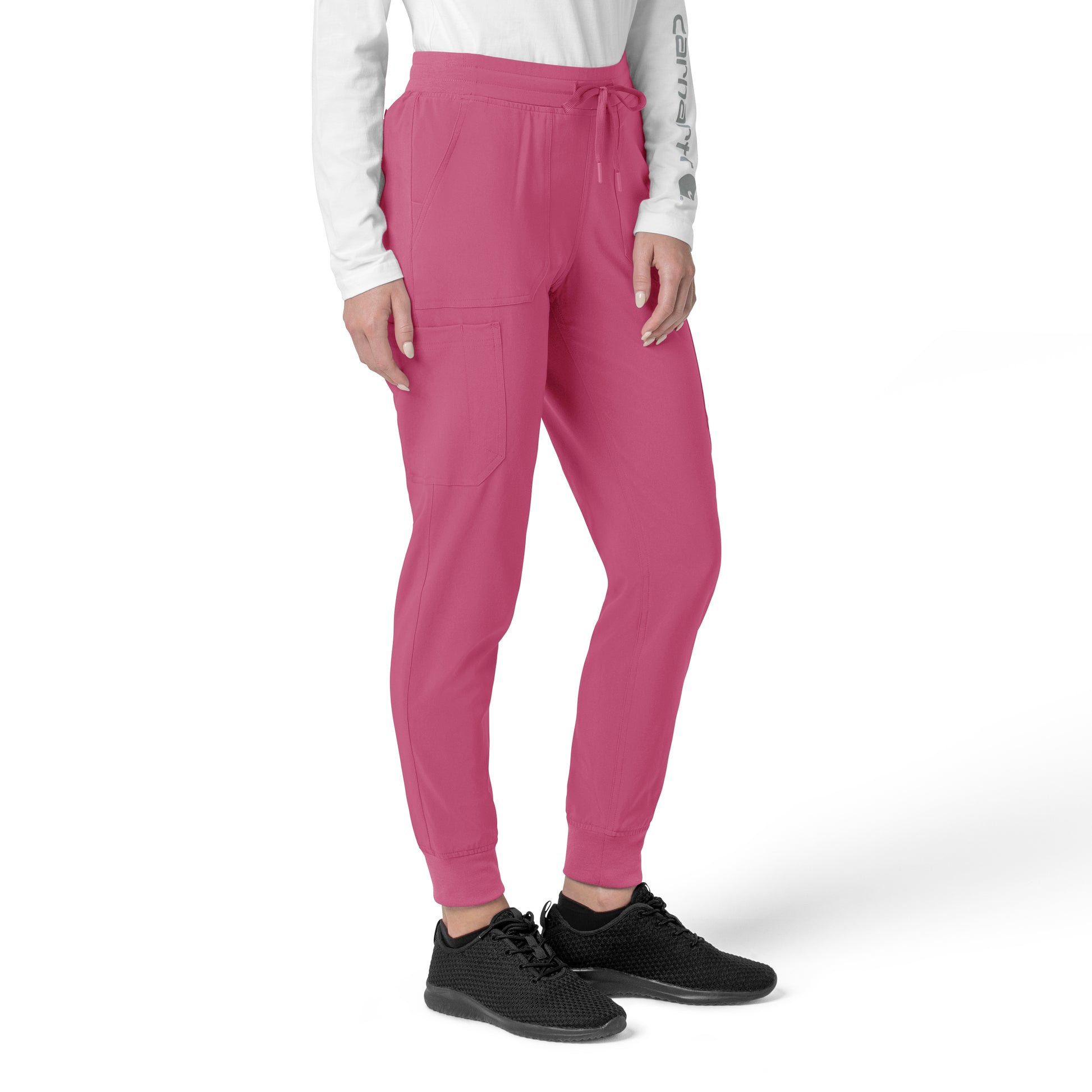 Force Cross-Flex C53110 Women's Cargo Jogger Scrub Pants Electric Fuschia