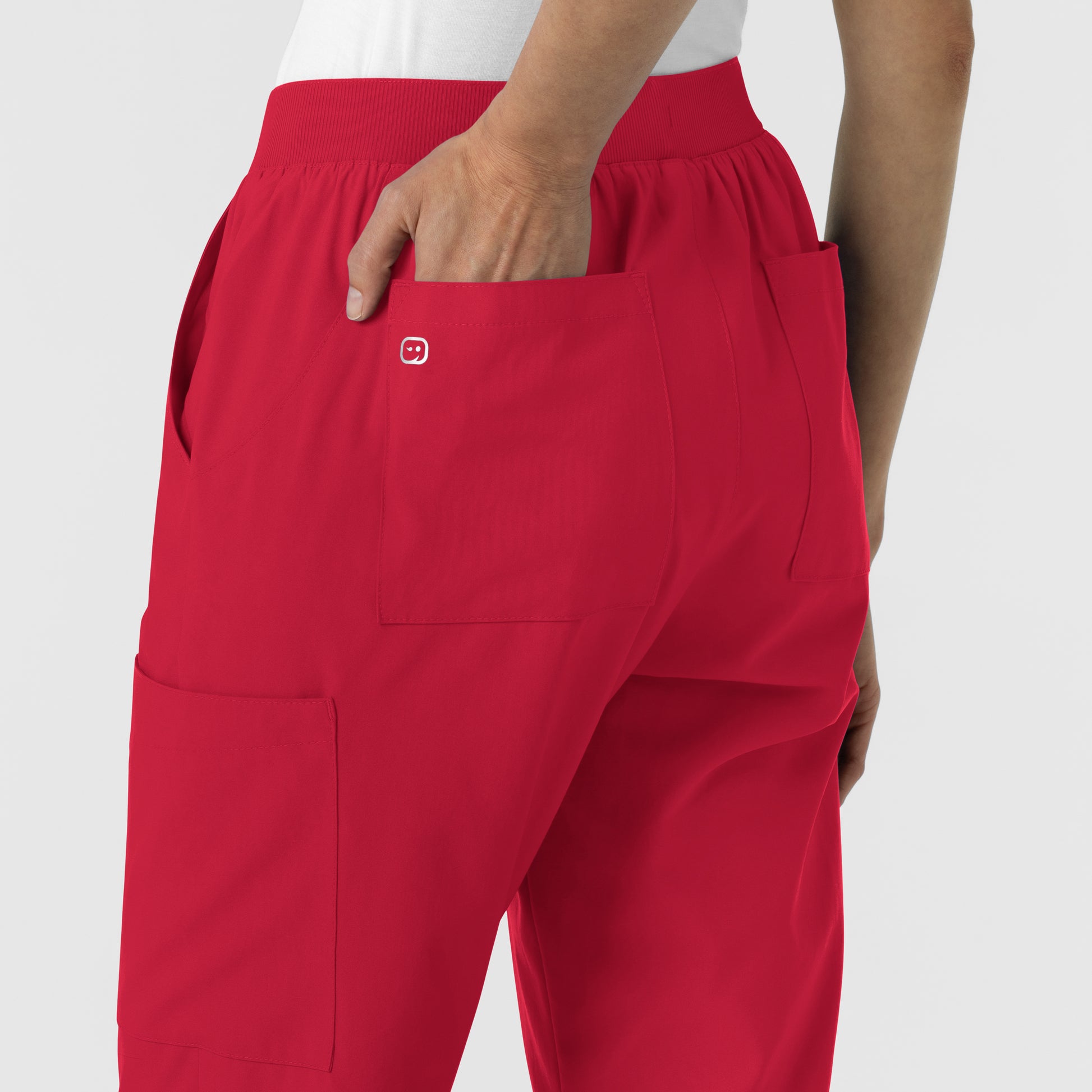 W123 5145 Cargo Utility Scrub Pants Red Model Image Alternate | Wink