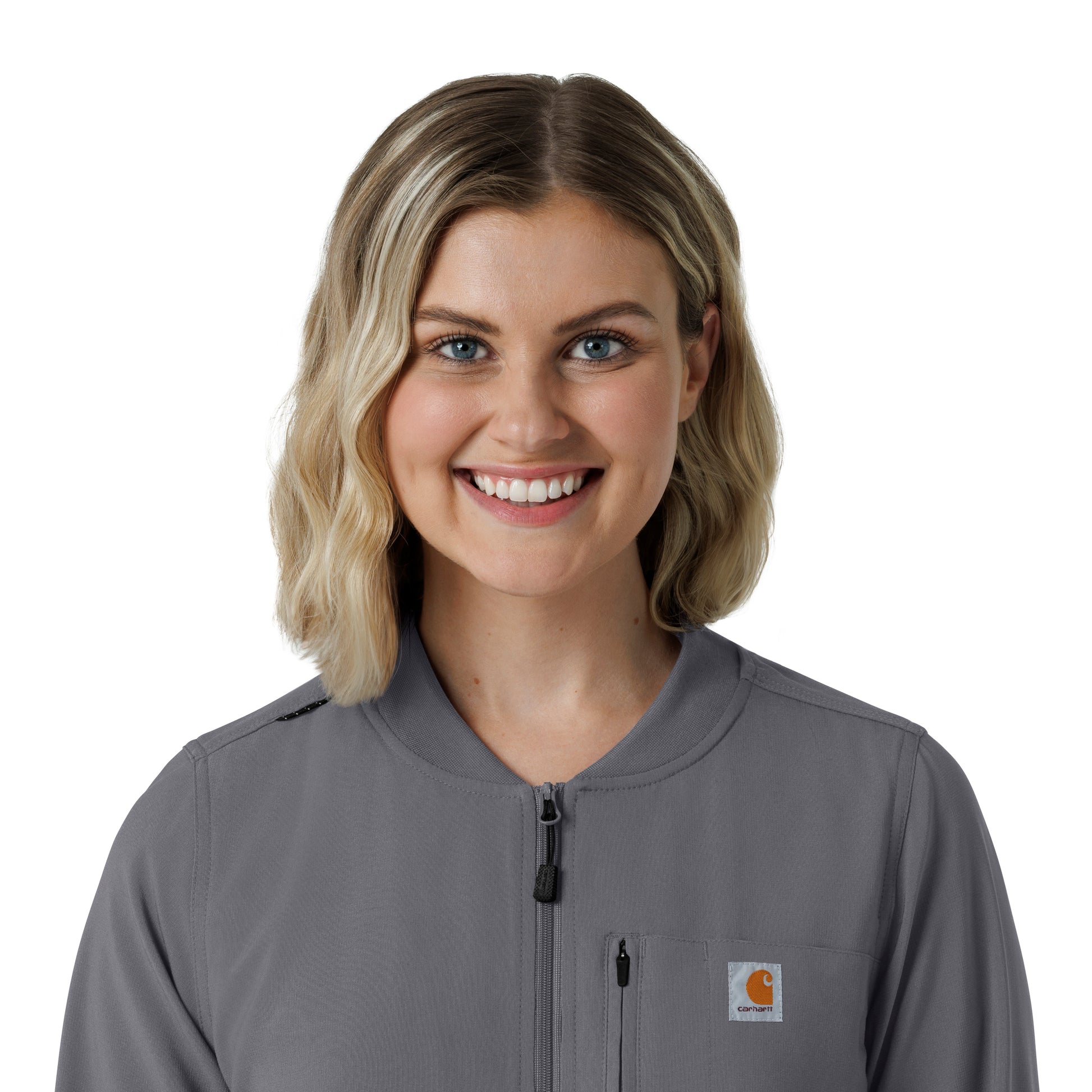 Force Cross-Flex C82410 Women's Lightweight Scrub Jacket Pewter