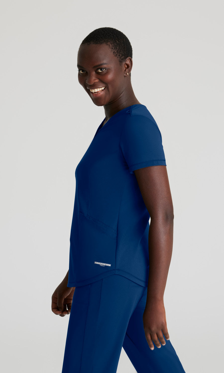 Skechers Slip-Ins Knits SKT220 Serene Knit Scrub Top Navy