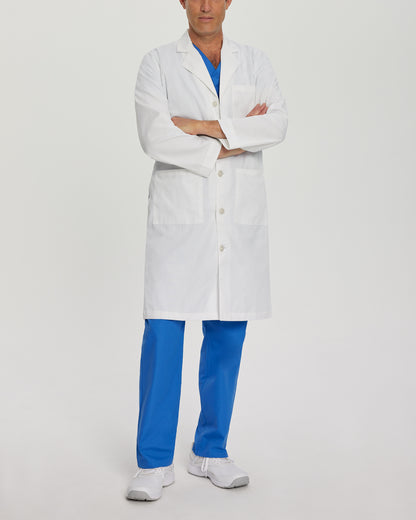 Essential Lab Coats 3140 Men's 3 Pocket Full Length White Coat White Image