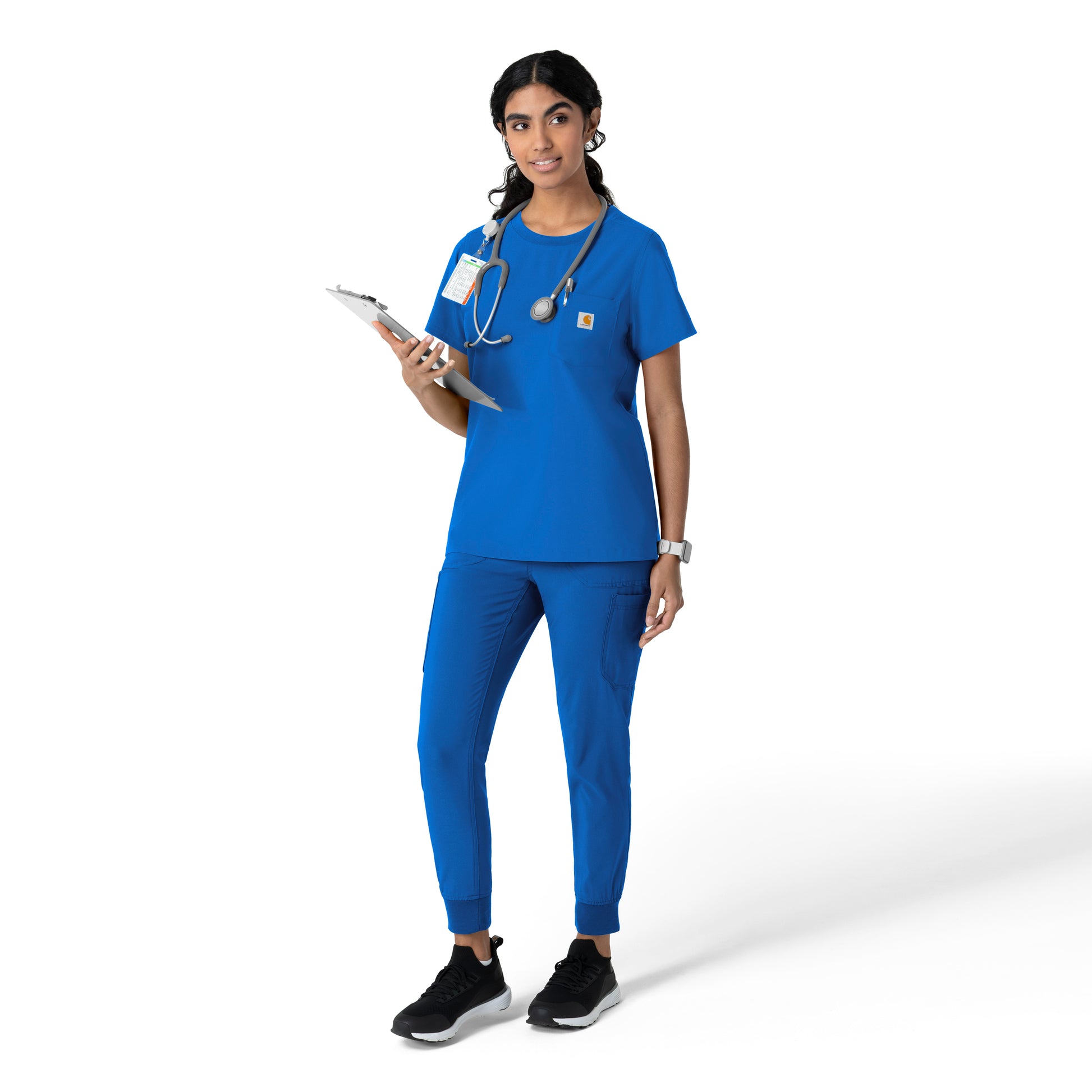 Force Cross-Flex C13510 Women's Crew Neck Scrub Top Royal