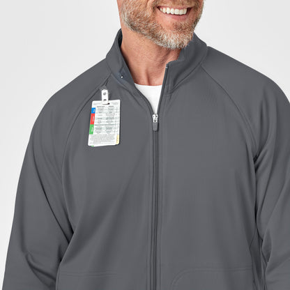 Layers 8309 Men's Fleece Full Zip Jacket Pewter Model Image Alternate | Wink