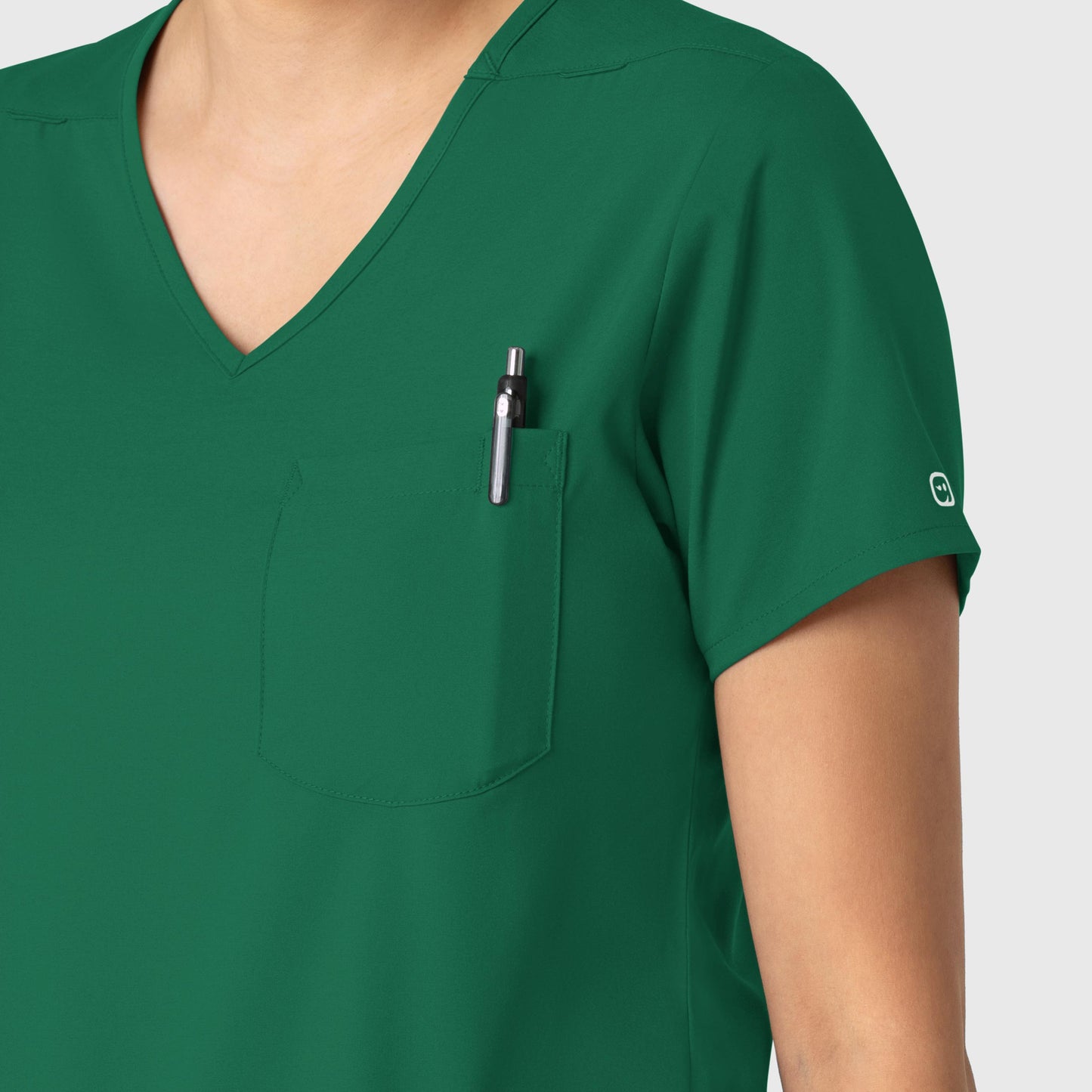 Boundless 6151 Tuck-In Scrub Top Hunter Model Image Alternate | Wink