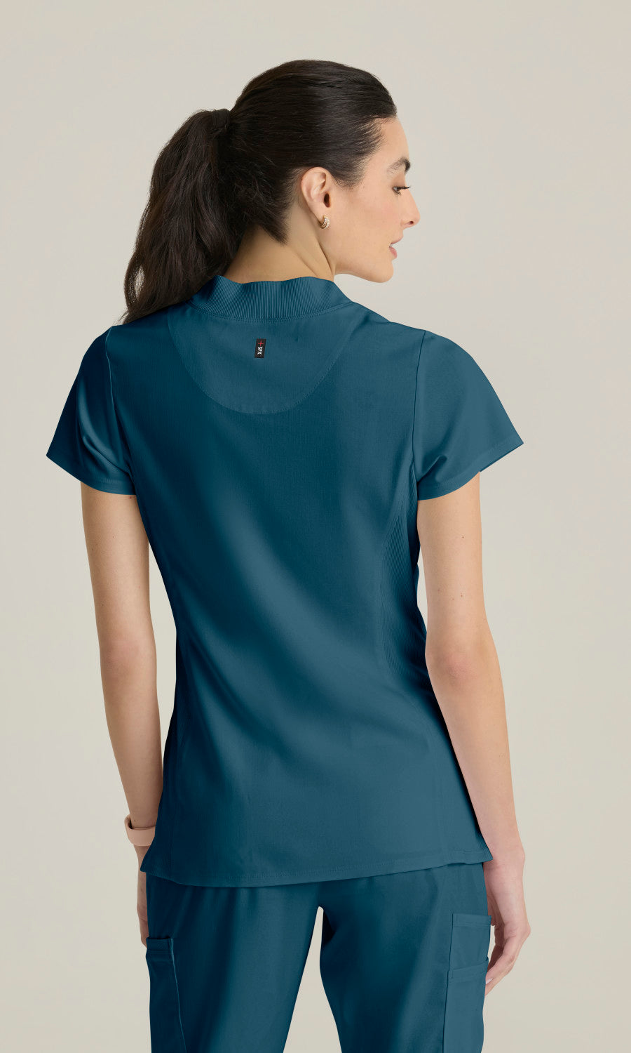 Grey's Anatomy Stretch GRST292 Kristi Top Bahama - back