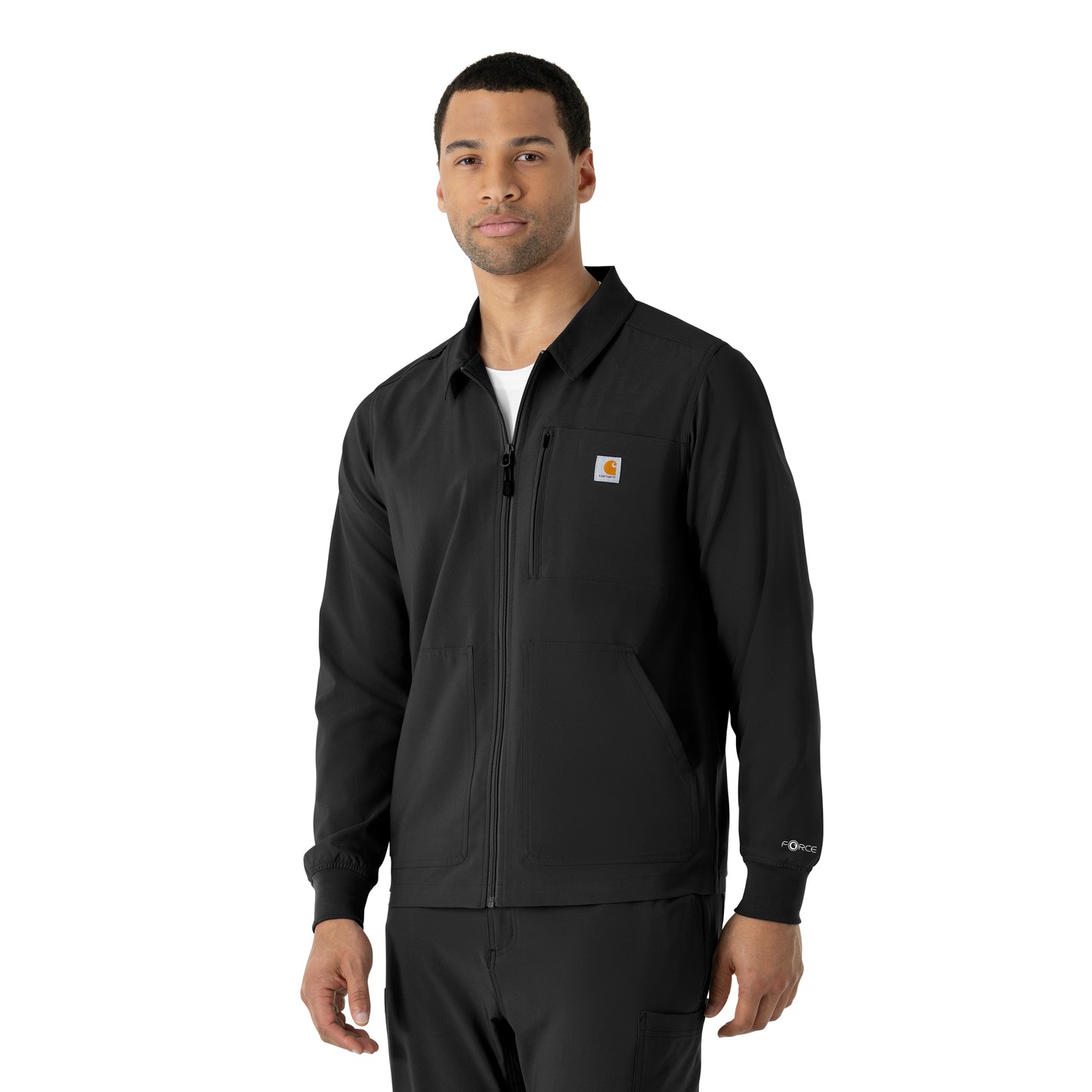Force Cross-Flex C86310 Men's Lightweight Scrub Jacket Black